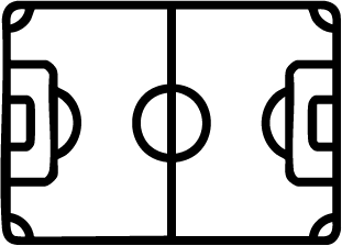 Half-Basketball Court Icon
